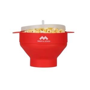 Mindful Design Collapsible Microwave Popcorn Popper - Red