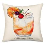 Tiki Bar Throw Pillow Cases Set of 4