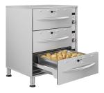 KoolMore Stainless Steel Three-Drawer Warming Drawer