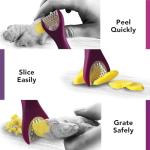 Talisman Designs 3-in-1 Ginger Peeler & Grater