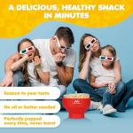 Mindful Design Collapsible Microwave Popcorn Popper - Red