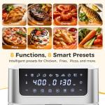 Newbulig 6.34QT Air Fryer with Viewing Window