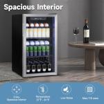 Stopsad 105 Can Mini Beverage Cooler with Glass Door