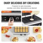 VEVOR 10-Piece Commercial Waffle Maker Machine