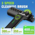 Rechargeable Electric Grill Brush with Adjustable Head