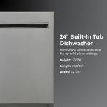 Kenmore 61cm Stainless Steel Dishwasher with EasyFlex