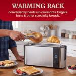 Elite Gourmet Slim 2-Slice Long Slot Toaster
