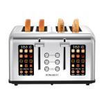 4-Slice Digital Touch Screen Stainless Steel Toaster
