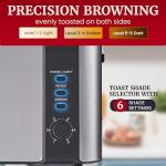 Elite Gourmet Slim 2-Slice Long Slot Toaster