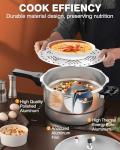 WantJoin 13Qt Aluminum Pressure Cooker with Safety Features