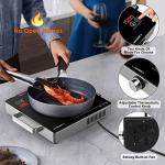 Portable Electric Single Burner with Adjustable Heat