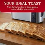 Elite Gourmet Slim 2-Slice Long Slot Toaster