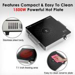 Portable Electric Single Burner with Adjustable Heat