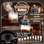 Rechargeable Electric Whiskey Smoker Kit with LED Display