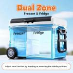 OLIXIS 53QT Dual-Zone Electric Car Cooler