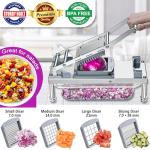 Stainless Steel Vegetable Chopper with 10 Blades