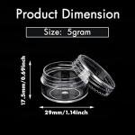 Clear Sample Jars with Lids - 25 Count