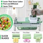 Stainless Steel Vegetable Chopper with 10 Blades