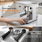 Compact 20 Bar Espresso Machine with Milk Frother