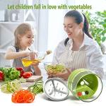 MOOREDLIFE 4-in-1 Handheld Vegetable Spiralizer
