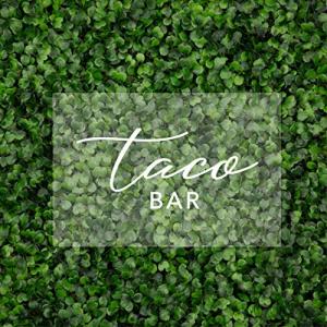Taco Bar Acrylic Sign with Stand for Events