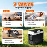 OLIXIS 53QT Dual-Zone Electric Car Cooler