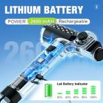 Rechargeable Electric Grill Brush with Adjustable Head