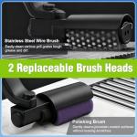 Rechargeable Electric Grill Brush with Adjustable Head