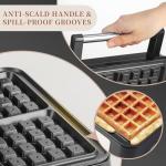 UVFAST Belgian Waffle Maker with Non-stick Plate