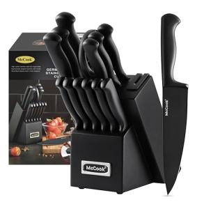McCook® German Stainless Steel Knife Set with Sharpener