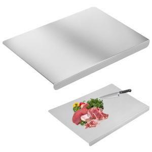 Stainless Steel Cutting Board with Lip, 40x30cm