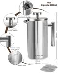 LRYYBTI Stainless Steel French Press Coffee Maker