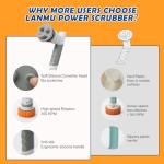 Cordless Power Scrubber with 5 Replaceable Heads