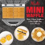 SugarWhisk Mini Classic Waffle Maker Machine
