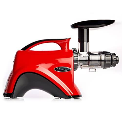 Omega Premium Slow Masticating Juicer, Red