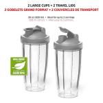 Starfrit Personal Blender with 2 Cups and Modes