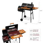 Royal Gourmet CC1624W Charcoal Grill and Smoker