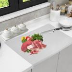 Stainless Steel Cutting Board with Lip, 40x30cm