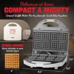 SugarWhisk Mini Classic Waffle Maker Machine