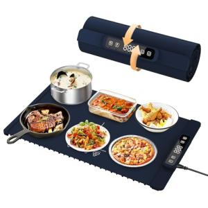 Electric Food Warming Mat with Timer and Temp Levels
