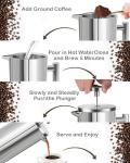 LRYYBTI Stainless Steel French Press Coffee Maker