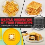 SugarWhisk Mini Classic Waffle Maker Machine
