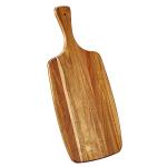 Acacia Wood Cutting and Cheese Board with Handle
