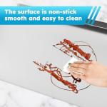 Stainless Steel Cutting Board with Lip, 40x30cm