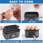 Tesslux Electric Egg Cooker for 6 Eggs