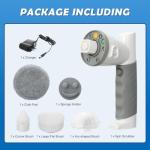 Cordless Power Scrubber with 5 Replaceable Heads