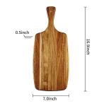 Acacia Wood Cutting and Cheese Board with Handle