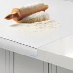 Stainless Steel Cutting Board with Lip, 40x30cm