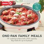 Dash 14" Electric Skillet with Ceramic Coating