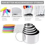 TILUCK Stainless Steel Measuring Cups and Spoons Set